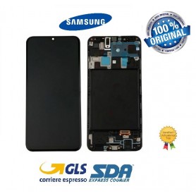DISPLAY LCD ORIGINALE SAMSUNG A20 2019 SM-A205/A205F/FN/DS NERO
